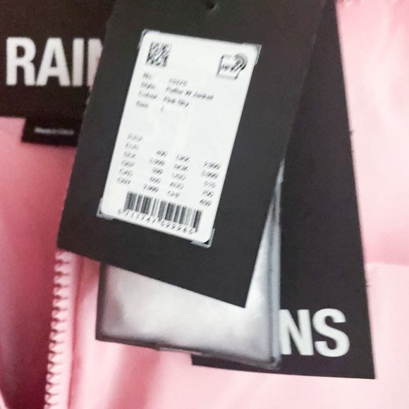 Rains Pink Puffer Jacket - Picture 9 of 12